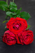 Three roses. One message: I love you.