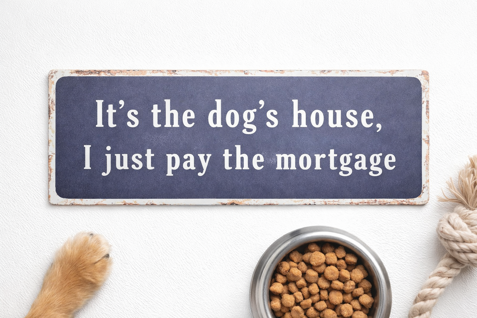 It’s the Dog’s House – Decorative Metal Wall Sign