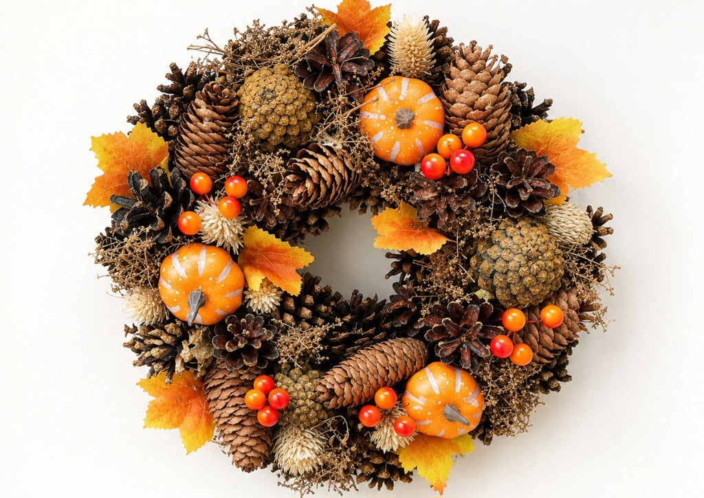 Autumn Harvest Wreath – Handmade Seasonal Decoration