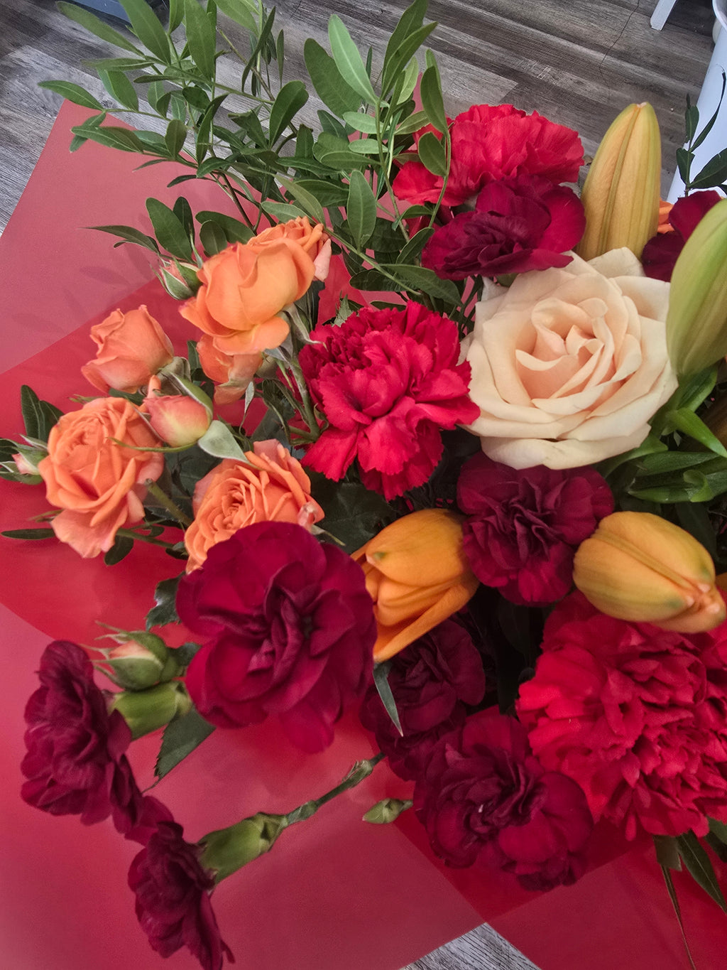 Ruby Sunset Bouquet