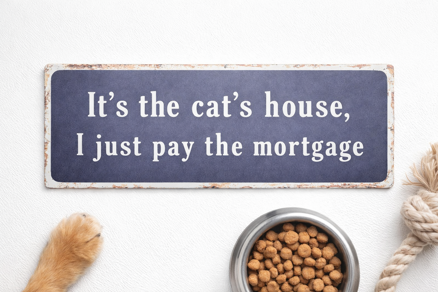 It’s the Cat’s House – Decorative Metal Wall Sign