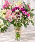🌸 Pink & Purple Garden Hand-Tied Bouquet
